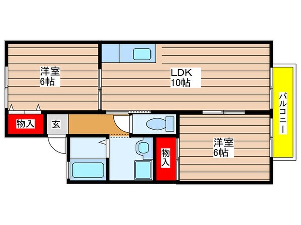 メゾンドール植田の物件間取画像